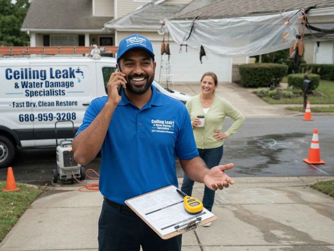 Ceiling Leak Cleanup Kimbolton, OH FAQs